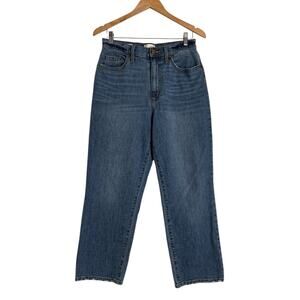 Universal Thread Women's Vintage Straight Ankle Denim Jeans Stretch Size 29 Blue